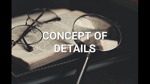 Understanding Consciousness: Concept Of Details #housechurch #videotional