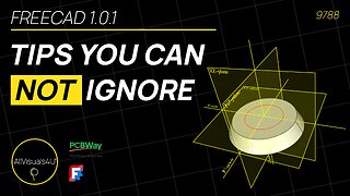 📌 FreeCAD Tips You CANNOT Ignore - FreeCAD Chamfer - FreeCAD Plane - FreeCAD Sketcher Tutorial