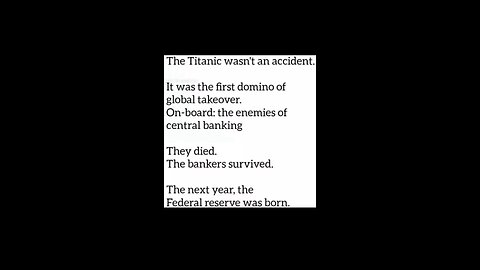 Conspiracy theories : Titanic