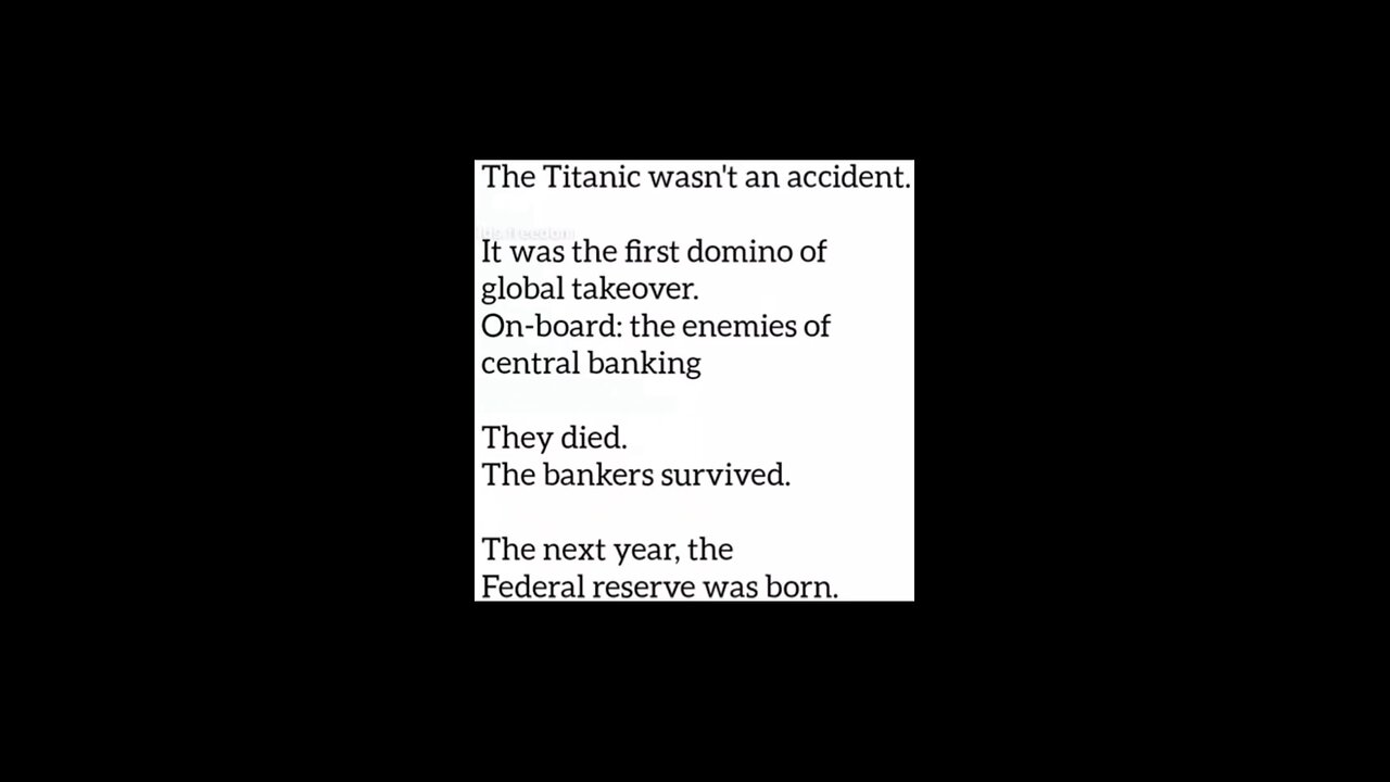 Conspiracy theories : Titanic