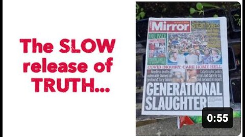 The SLOW release of TRUTH...