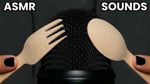 ASMR Sounds with Birch Cutlery (no talking, scratching, mic sounds)