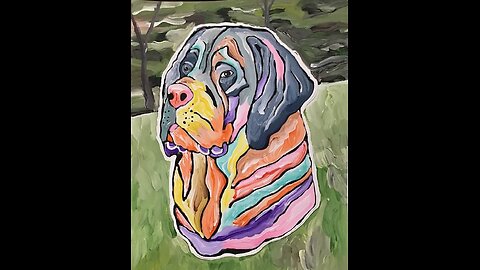 In the Studio: Saint Bernard Line Pour Art