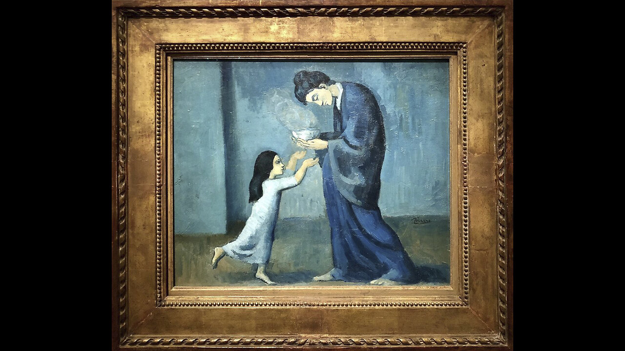 Experience a mesmerizing slideshow of paintings by Pablo Picasso, created in the year 1902
