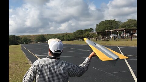 Launch of 3D printed RC Plastic Paper Model Airplane
