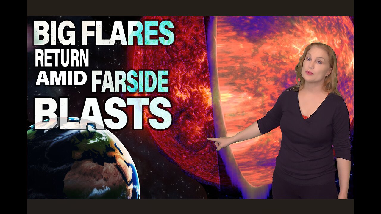 Big Flares Return Amid a Farside Blast & Solar Eye Candy | Space Weather News 23 August 2025