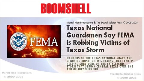 Texas National Guardsmen Say FEMA is Robbing Victims of Texas Storm