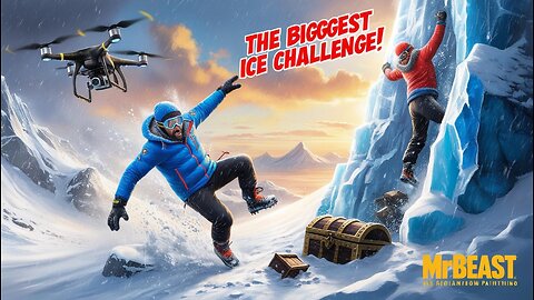 MrBeast’s Biggest Ice Climb - The Fall That Shocked Everyone!