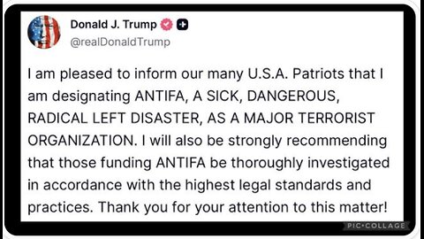 TRUMP DECLARES ANTIFA A TERRORI5T OR6ANIZATION; WHAT YOU ARE NOT BEING TOLD - Demon Hunter
