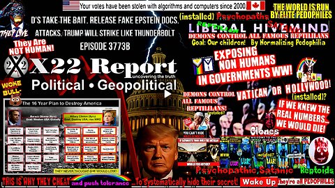 Ep 3773b - D’s Take The Bait, Release Fake Epstein Docs, Attacks, Trump Will Strike Like Thunderbolt