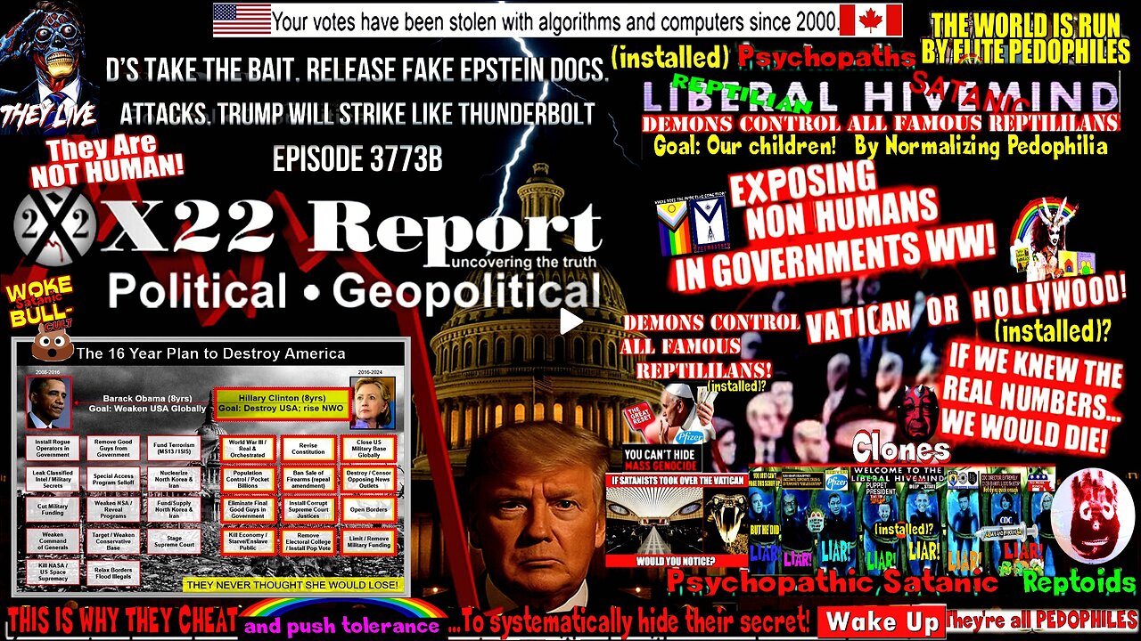 Ep 3773b - D’s Take The Bait, Release Fake Epstein Docs, Attacks, Trump Will Strike Like Thunderbolt