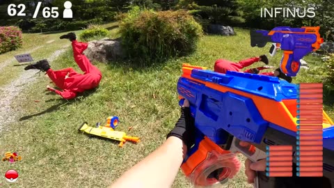 Nerf War | Amusement Park Battle 12 (Nerf First Person Shooter)