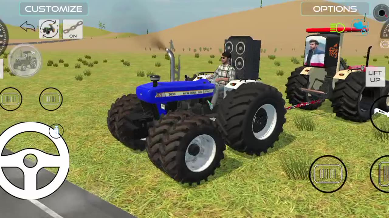 Indian tractor game tractor game over