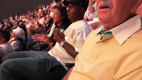 And just look at this elderly fan at the Backstreet Boys concert