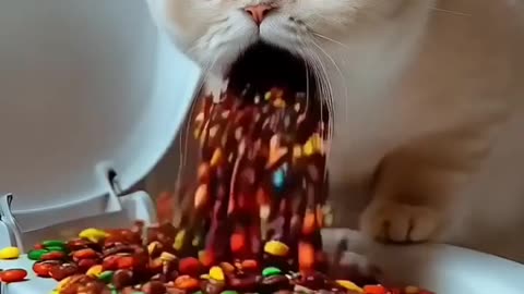 Warning: a hilarious cat on the edge 🤭 #ai