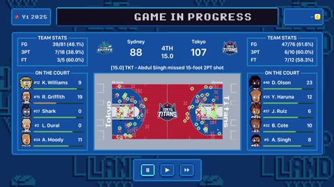 Green Hoopland Season 1: Playoffs Round 1 game 1 +awards