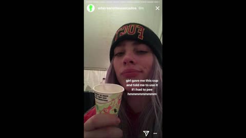BILLIE EILISH FLAUNTING THE RAW ALCHEMICAL POWER OF DRINKING YOUR OWN URINE - King Street News