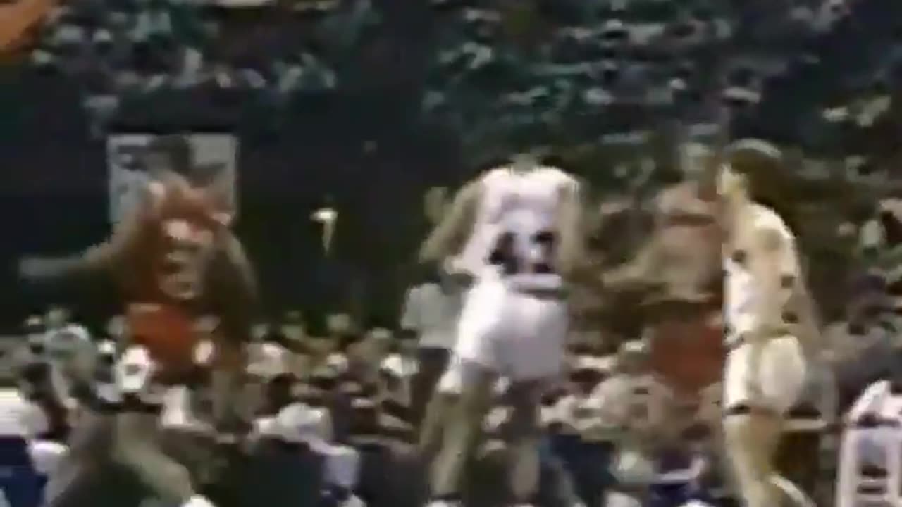 Michael Jordan invented a New Basketball move in the middle of a game.
