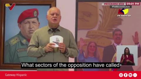 Diosdado Cabello niega presos políticos y justifica la represión del régimen venezolano