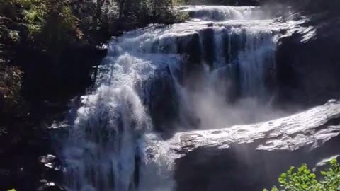 Serene Waterfall in beautiful scene