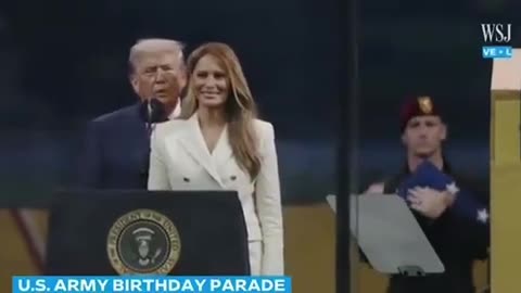 Last night President Trump was handed a folded American flag