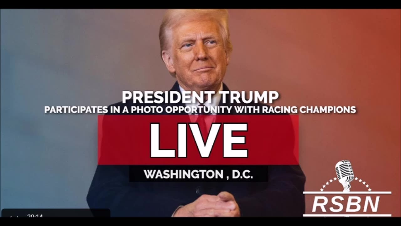 President Trump Participates in a Photo Opportunity with Racing Champions