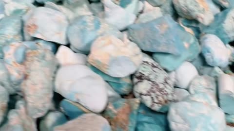 20250716-3 Natural Original Turquoise Rough:Color Blind Box Package Delivered by the Earth