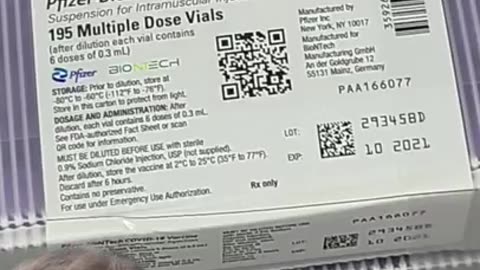 The Veritas whistleblower that worked at Pfizer shows you the glowing vials