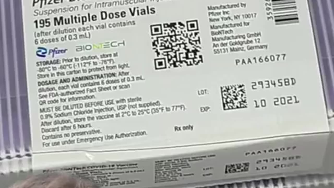 The Veritas whistleblower that worked at Pfizer shows you the glowing vials