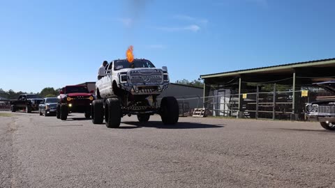 Lifted Trucks at LST Cruise 2024 Lonestar Throwdown