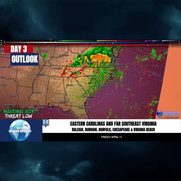 ⚠️ Convective Outlook Day 3: Severe Potential! 4/9/25 #shorts #weatherupdate