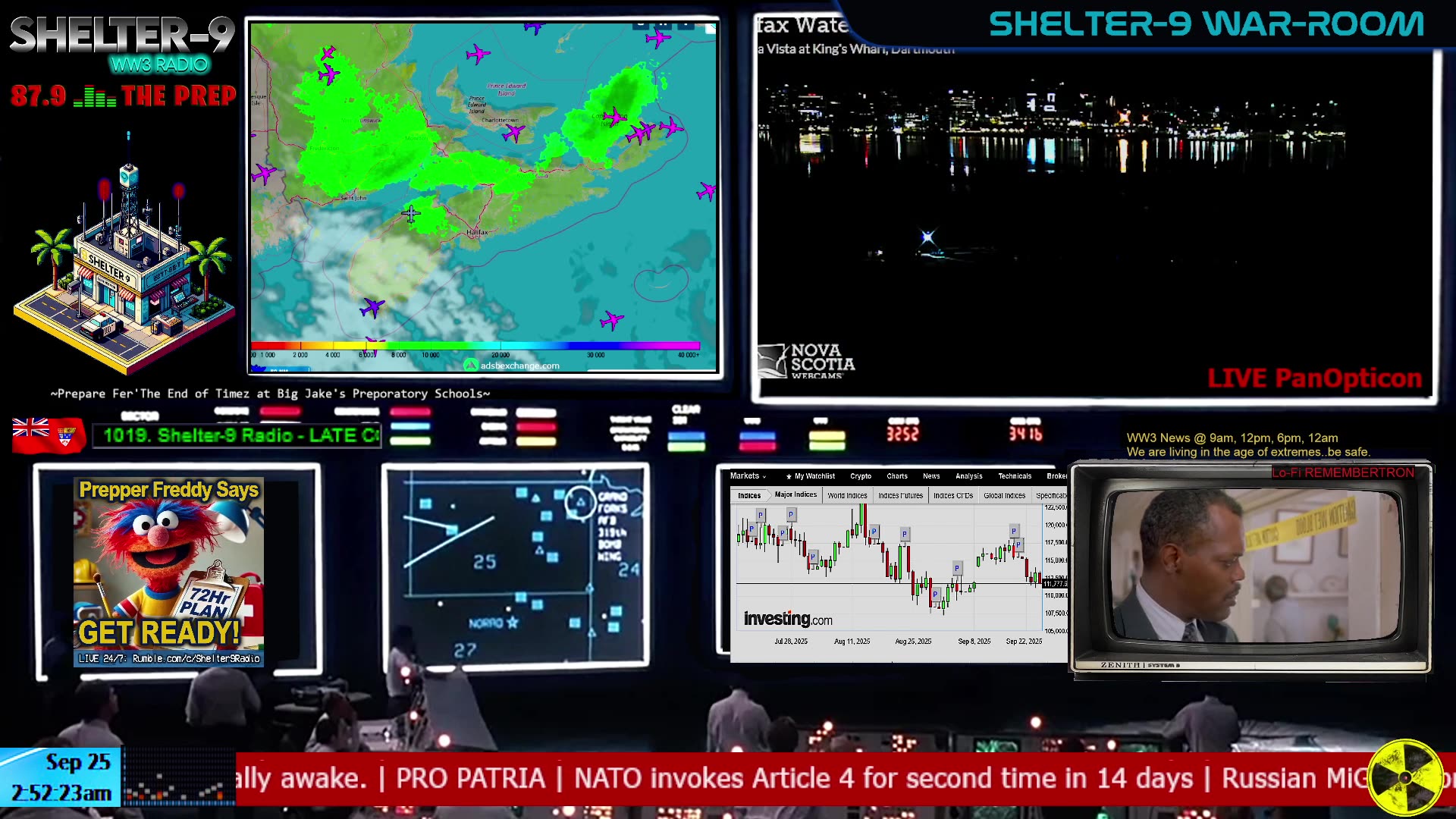 LIVE 24/7 Music/Wx/Prepping/WW3-News