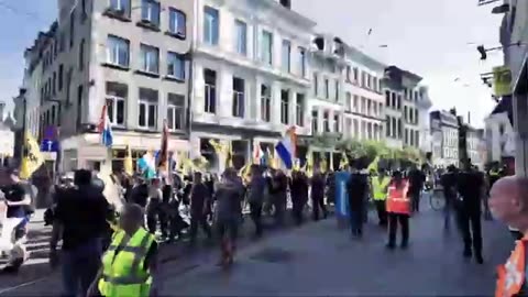 Remigratie demonstratie Antwerpen 21 september 2024 Voorpost met S&V, Geuzenbond en NSV!