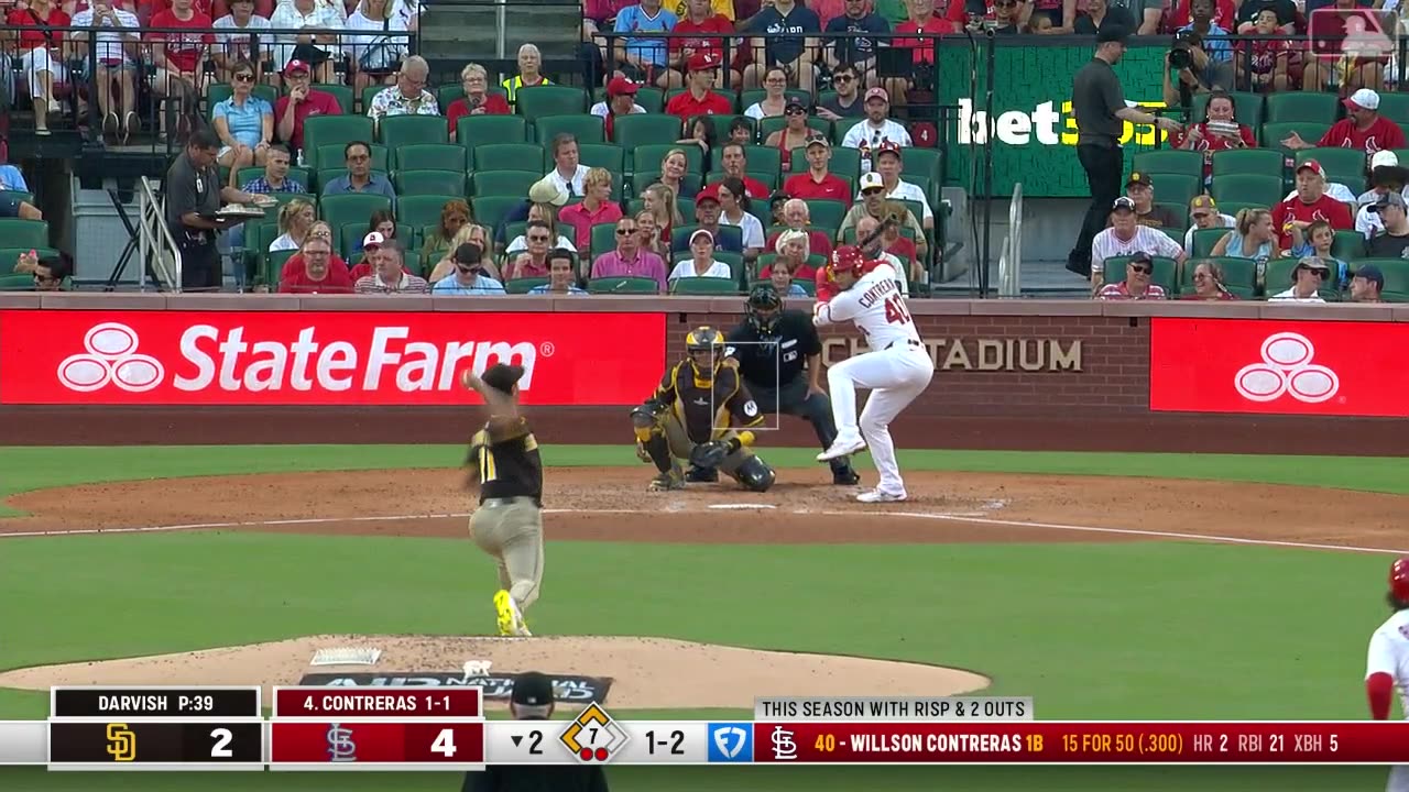 Willson Contreras masacró a San Diego