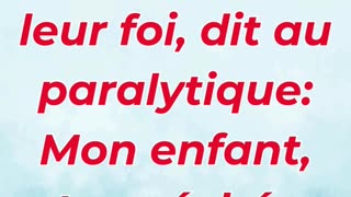 ✨ “La foi qui pardonne” Marc 2:5.#shortvideo #shorts #youtubeshorts #reels #ytshorts #youtube #yt