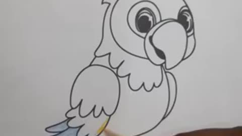 Relax and Color This Stunning Parrot 🦜