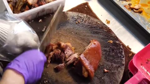 Popular Delicious Braised Pigs Trotters Amazing Pig Feet Dishes - Taiwan Food part 2