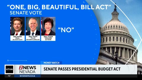Republican Senators pass President Trump's budget bill