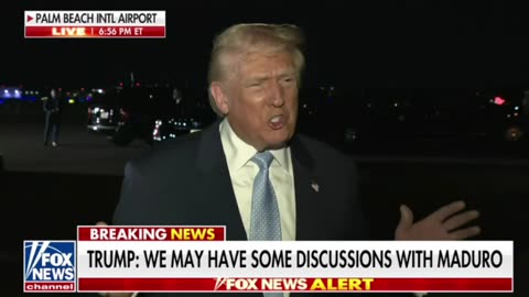 Trump: Surprise press briefing, Palm Beach Airport - Nov. 16, 2025