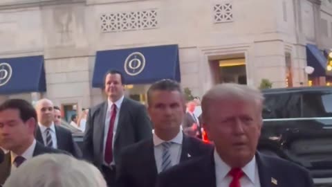 President Trump dines out in DC