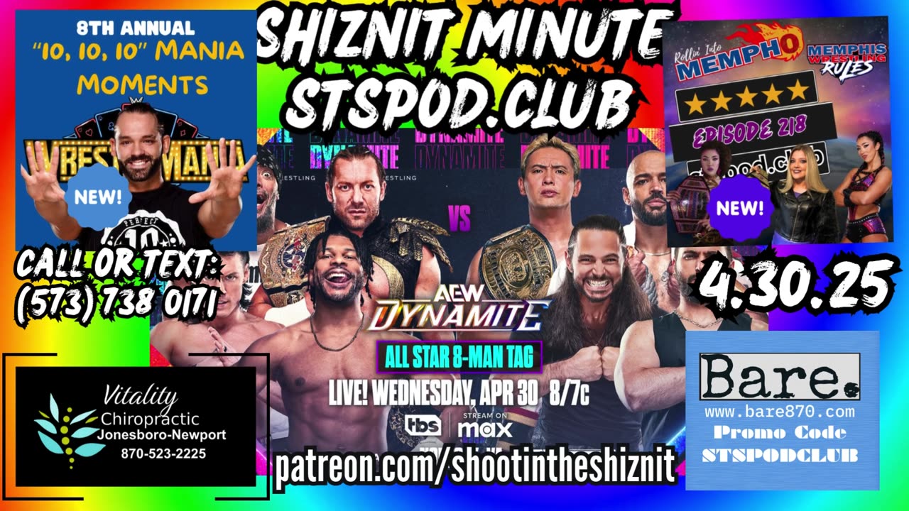SHIZNIT MINUTE 04.30.25-BT TALKS DYNAMITE!