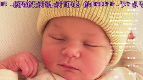 Welcome To The World Baby GrassHopper