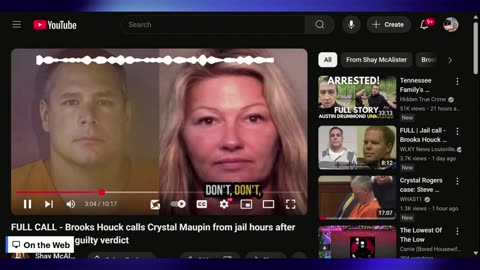Brooks Houck Jail calls after Conviction (Crystal Rogers Case)