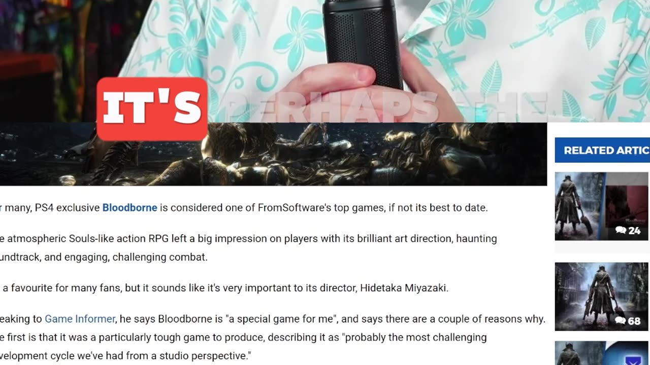 BLOODBORNE MENTIONED AGAIN?