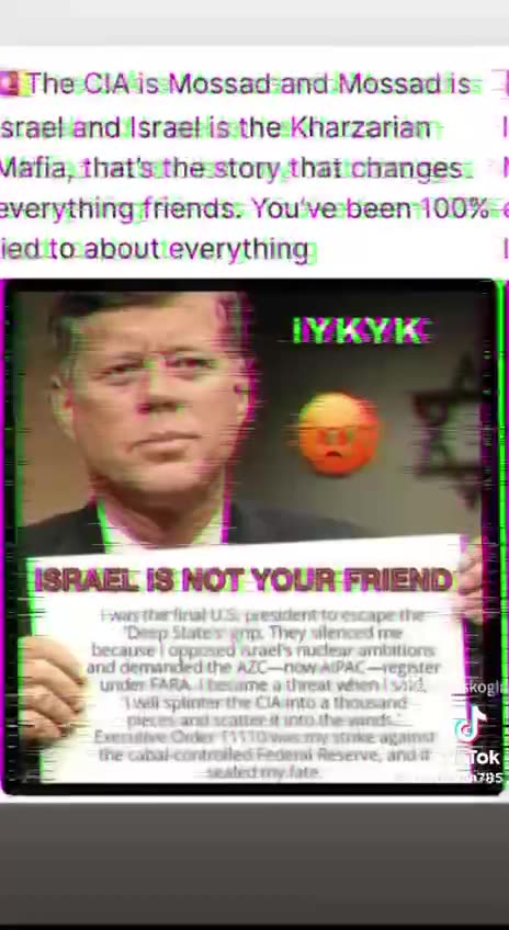 JFK - Israel Is Not Your Friend