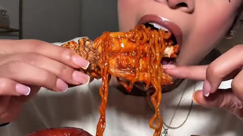 Noodle Mukbang Never Disappointed