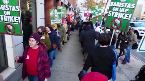 Mamdani, Sanders join striking Starbucks workers in New York