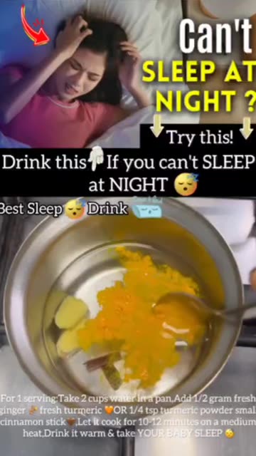 Drink this If you can't sleep at night