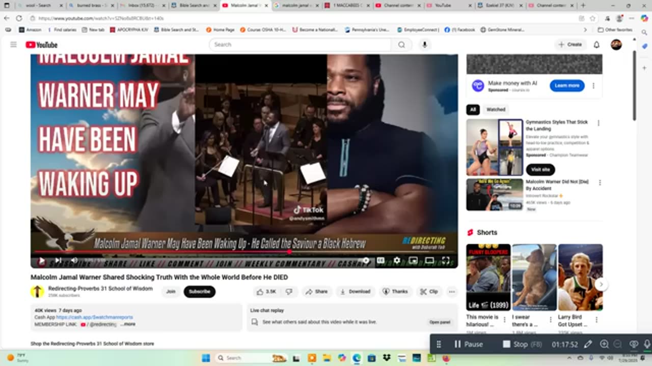 MALCOLM JAMAL WARNER DEAD, AFTER DESCRIBING THE TRUE COLOR & NATIONALITY OF THE LORD