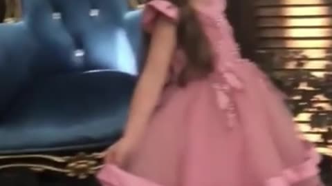 Girls Elegant Mesh Flower Embroidered Princess Dress